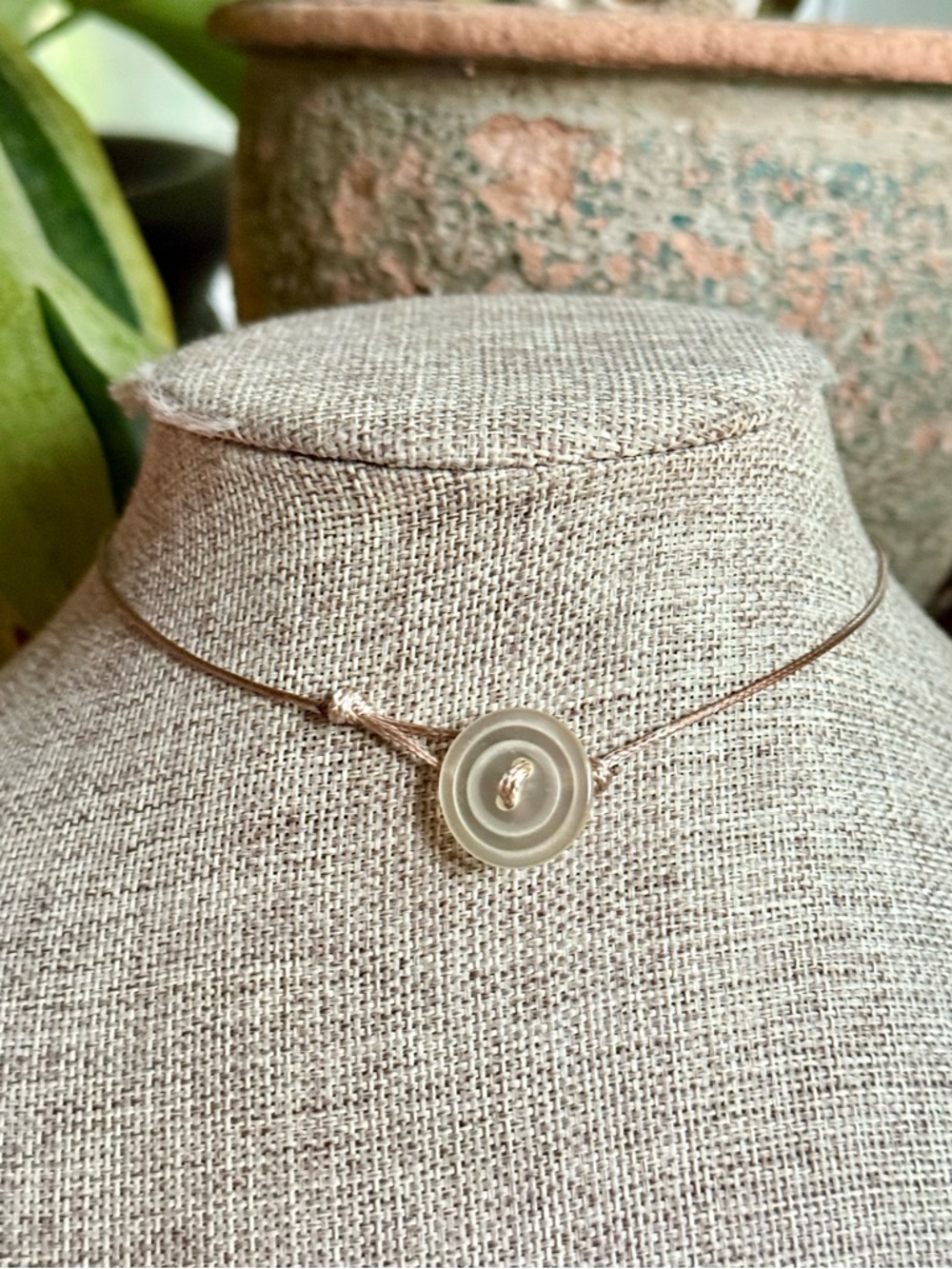 Grunge Button Choker